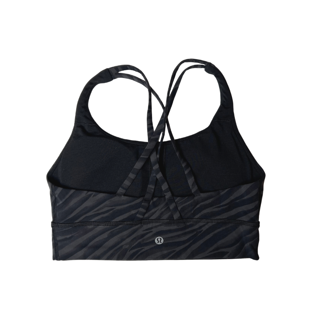Lululemon Zebra Print Energy Longline Bra