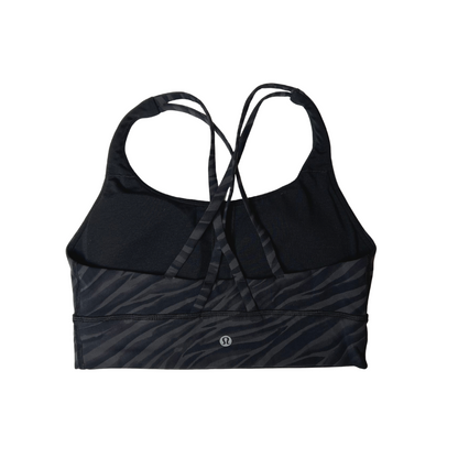 Lululemon Zebra Print Energy Longline Bra